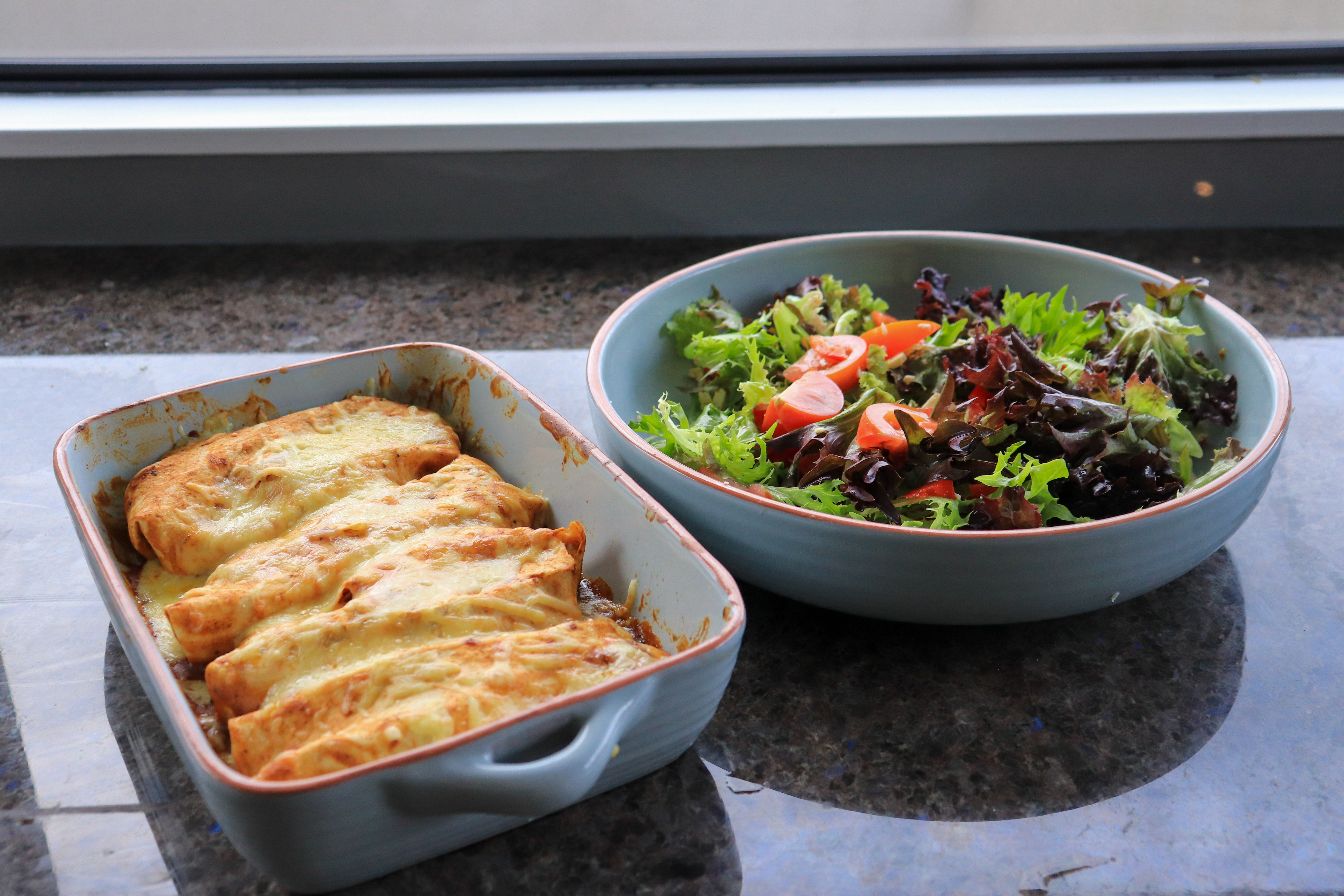 Chicken Enchiladas with Homemade Enchilada Sauce